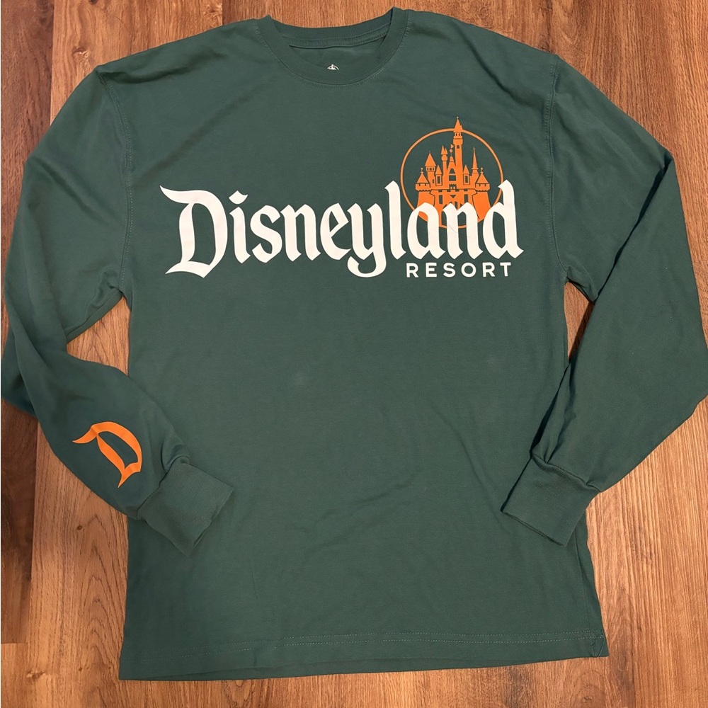 Disney Green and Orange Long Sleeve Tee